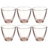 BORMIOLI SET 6 BICCHIERI ZENO IN VETRO LILLA DA 26 CL