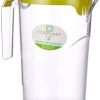 Ecoplast | Caraffa in Plastica con Coperchio, Brocca da 1,5Lt