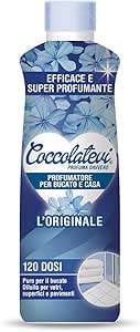 COCCOLATEVI Profumatore Bucato XXL, 750 ml, Essenza Bucato da Utilizzare come Profumatore Bucato Lavatrice e Asciugatrice, Profumatore Casa o Detergente Pavimento (L’Originale)