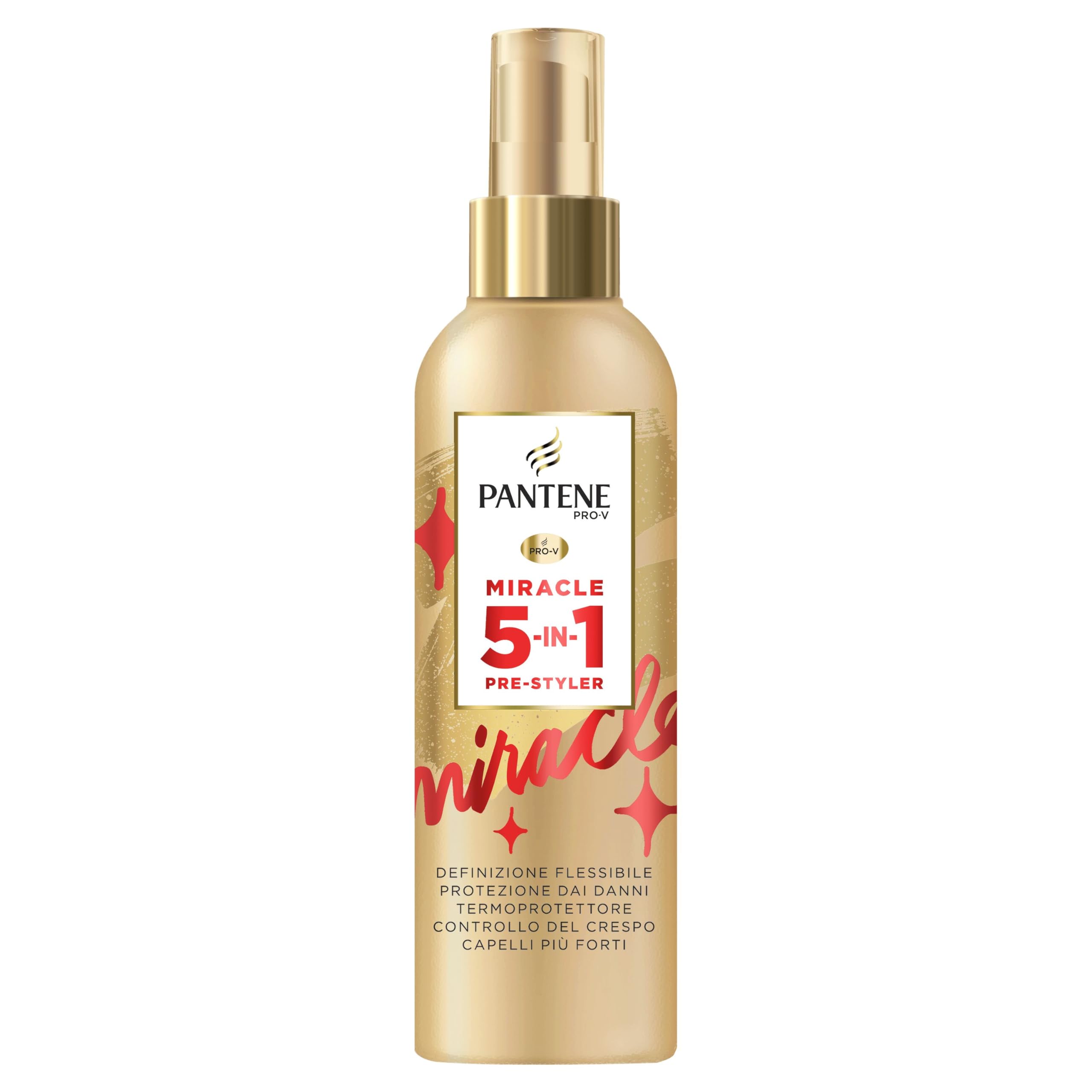 Pantene Pro-V Miracle 5-In-1 Pre-Styler, Spray per Capelli senza Risciacquo, Termoprotettore, per Capelli Flessibili e Modellabili in Qualsiasi Stile, 200 ml